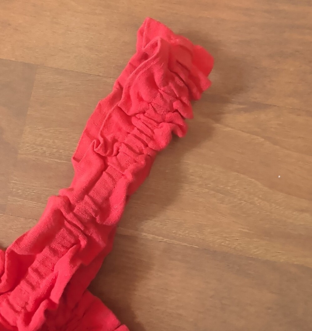 Red Ruffle Strap Tank Top - Picture 3 of 3